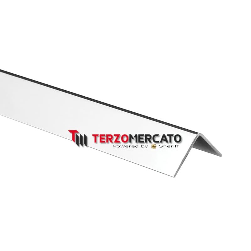 Profilo angolare in acciaio inox AISI 304 10x10x2000 mm spessore 0,6 mm
